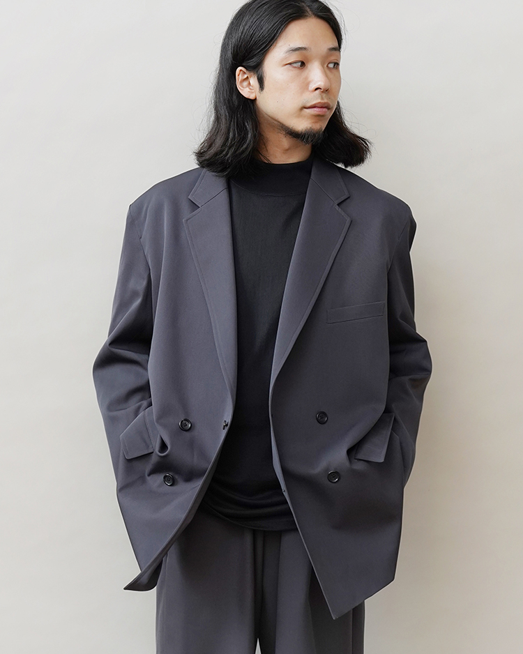 Graphpaper(グラフペーパー) Scale Off Wool Double Jacket / C.GRAY