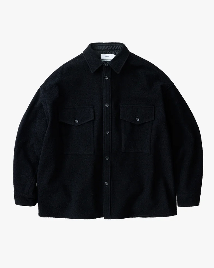 Graphpaper(グラフペーパー) | Tri-Spin Loop CPO Shirt / BLACK